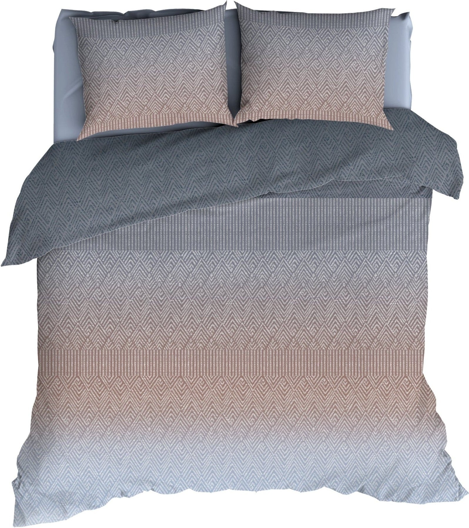 Romanette Dekbedovertrek Flanel Grossarl Dovegrey