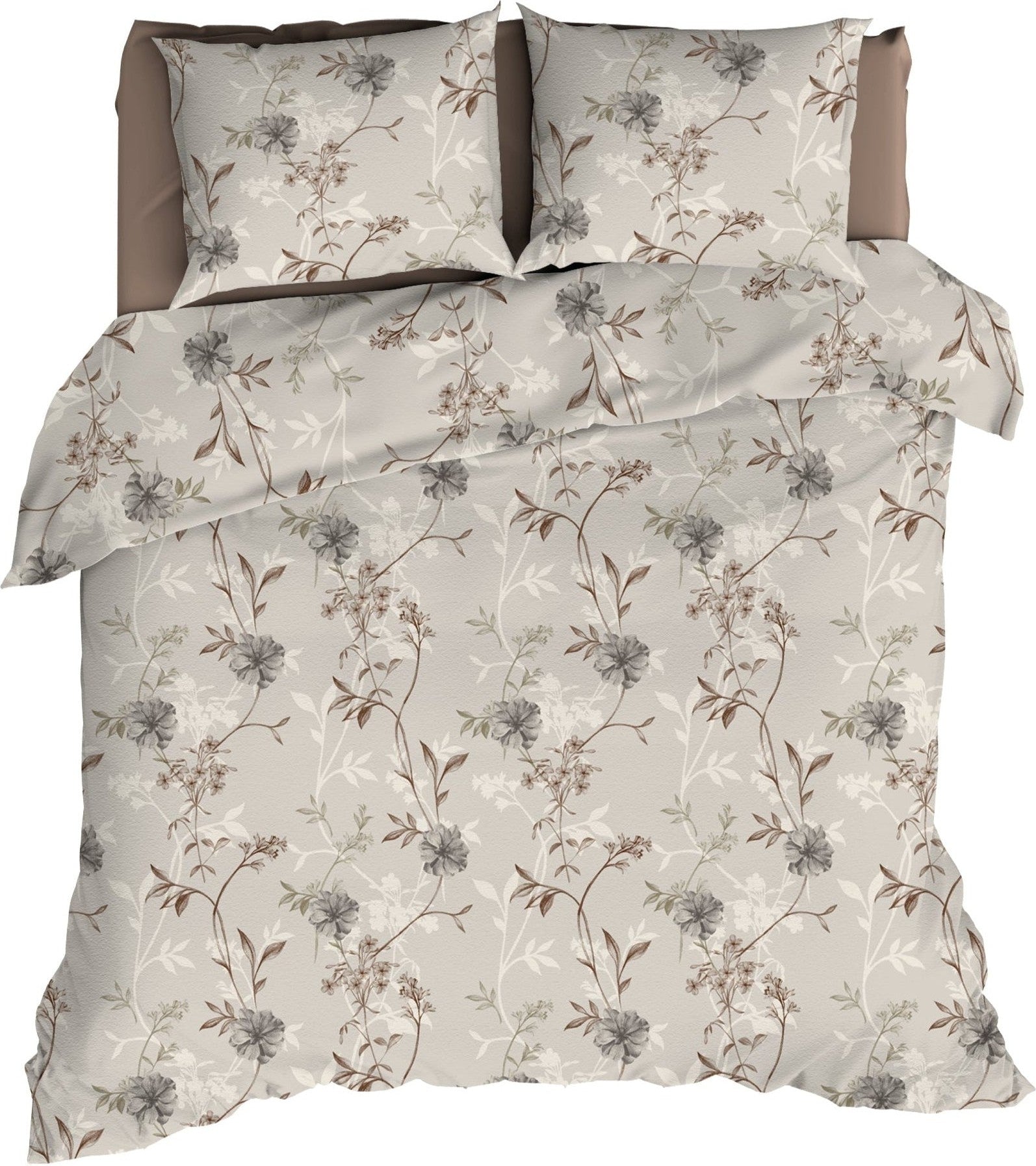 Romanette Dekbedovertrek Flanel Richelle Beige