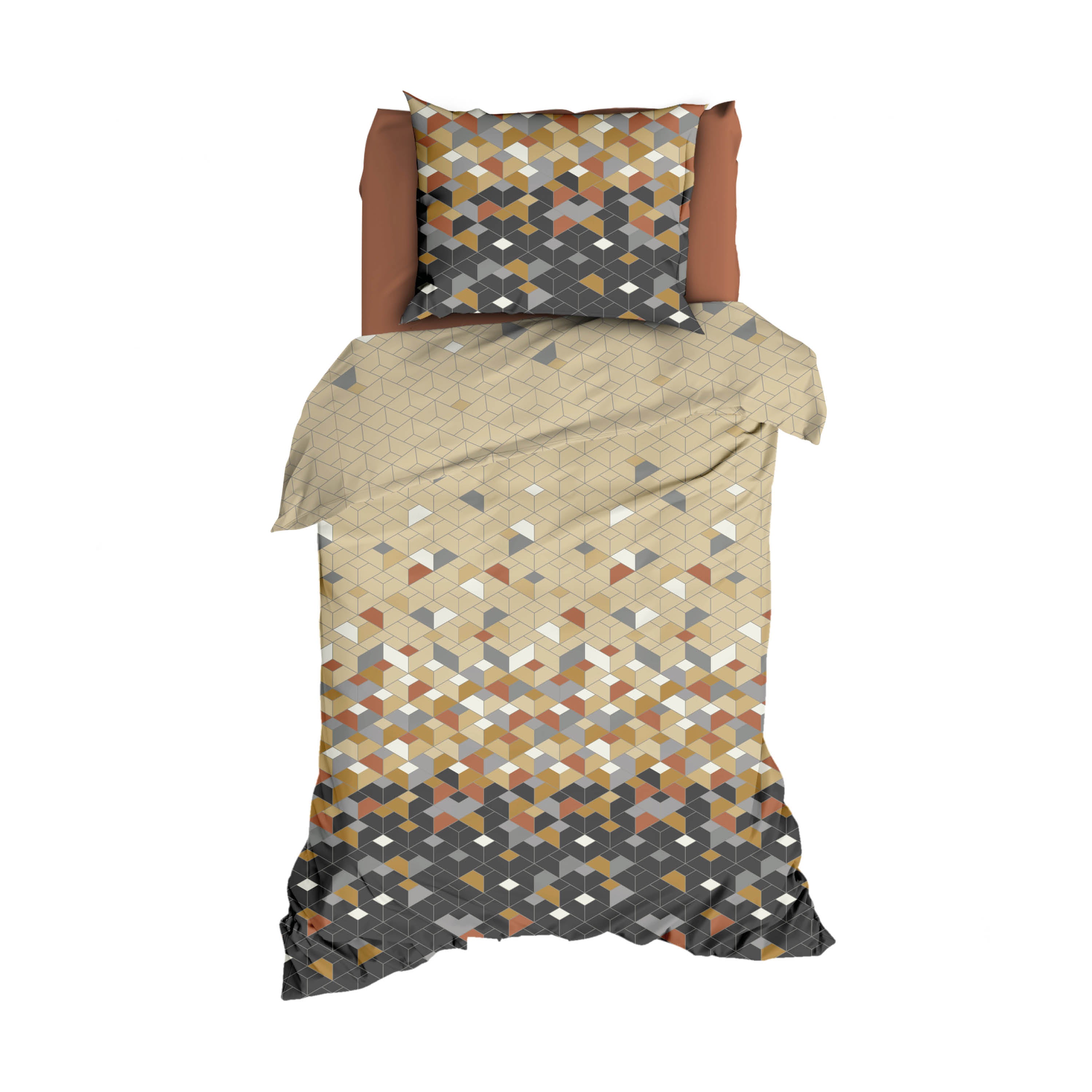 Satin d'Or Dekbedovertrek Satijn Scoop - Antra/Beige