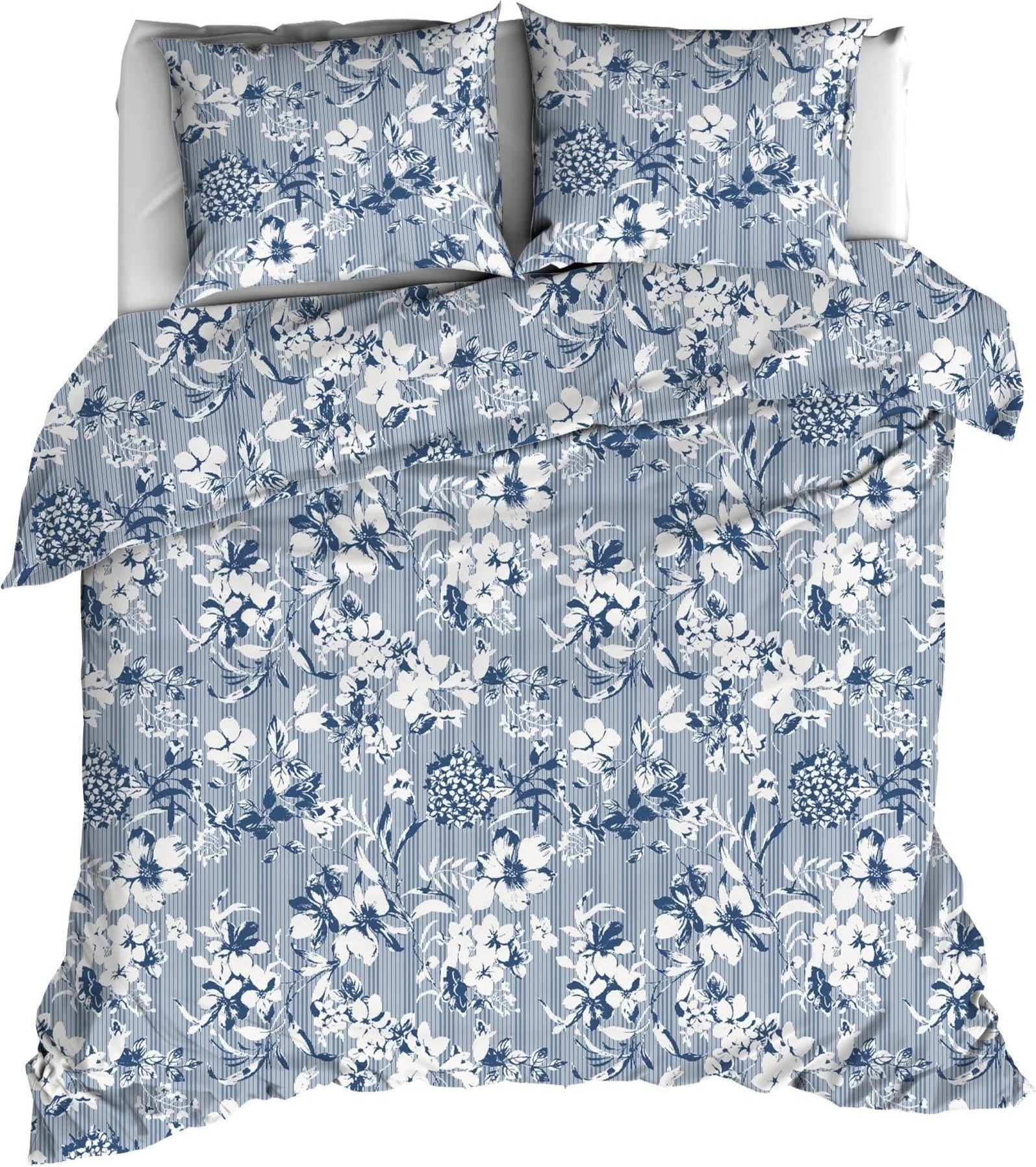 Romanette Dekbedovertrek Katoen Victorine Blauw