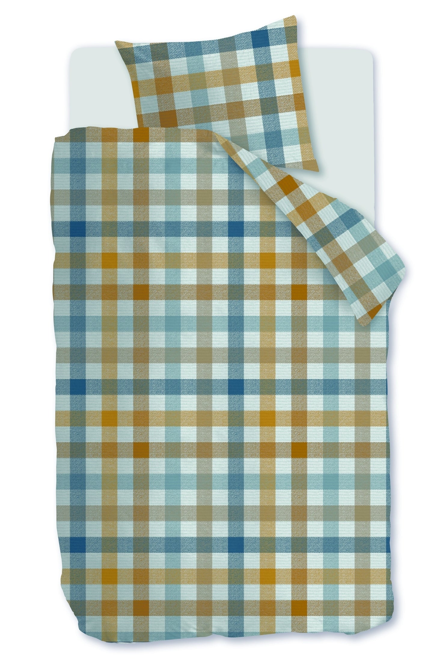 Beddinghouse Dekbedovertrek Flanel Sem Blauw