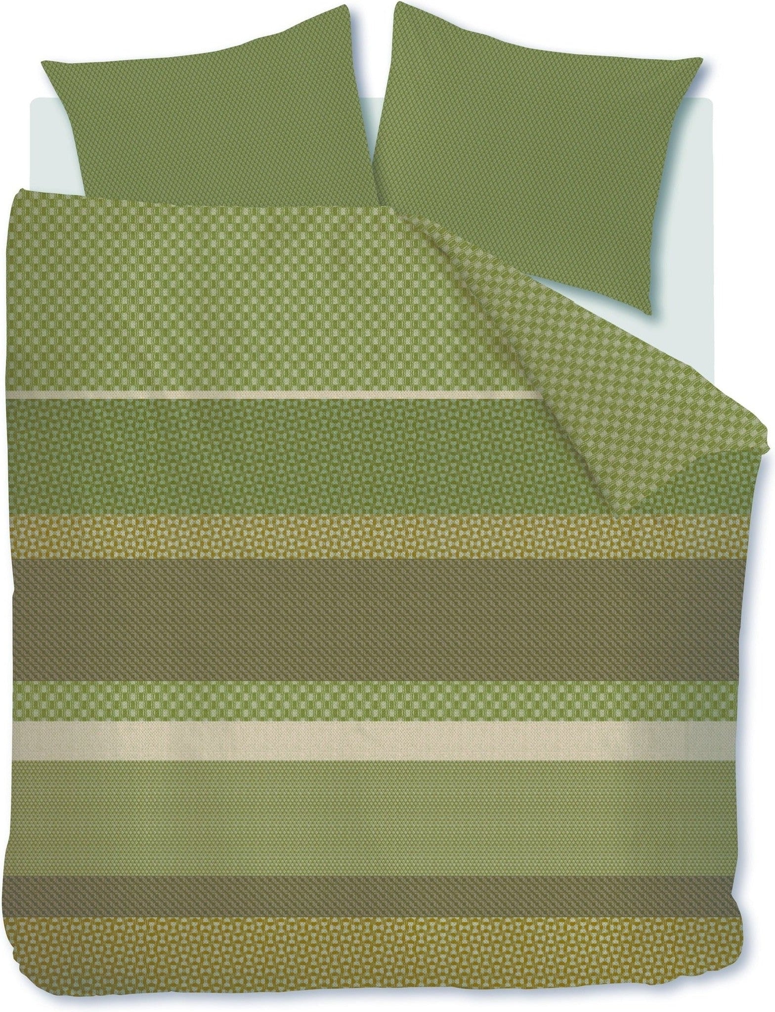 Beddinghouse Dekbedovertrek Flanel Fera Groen