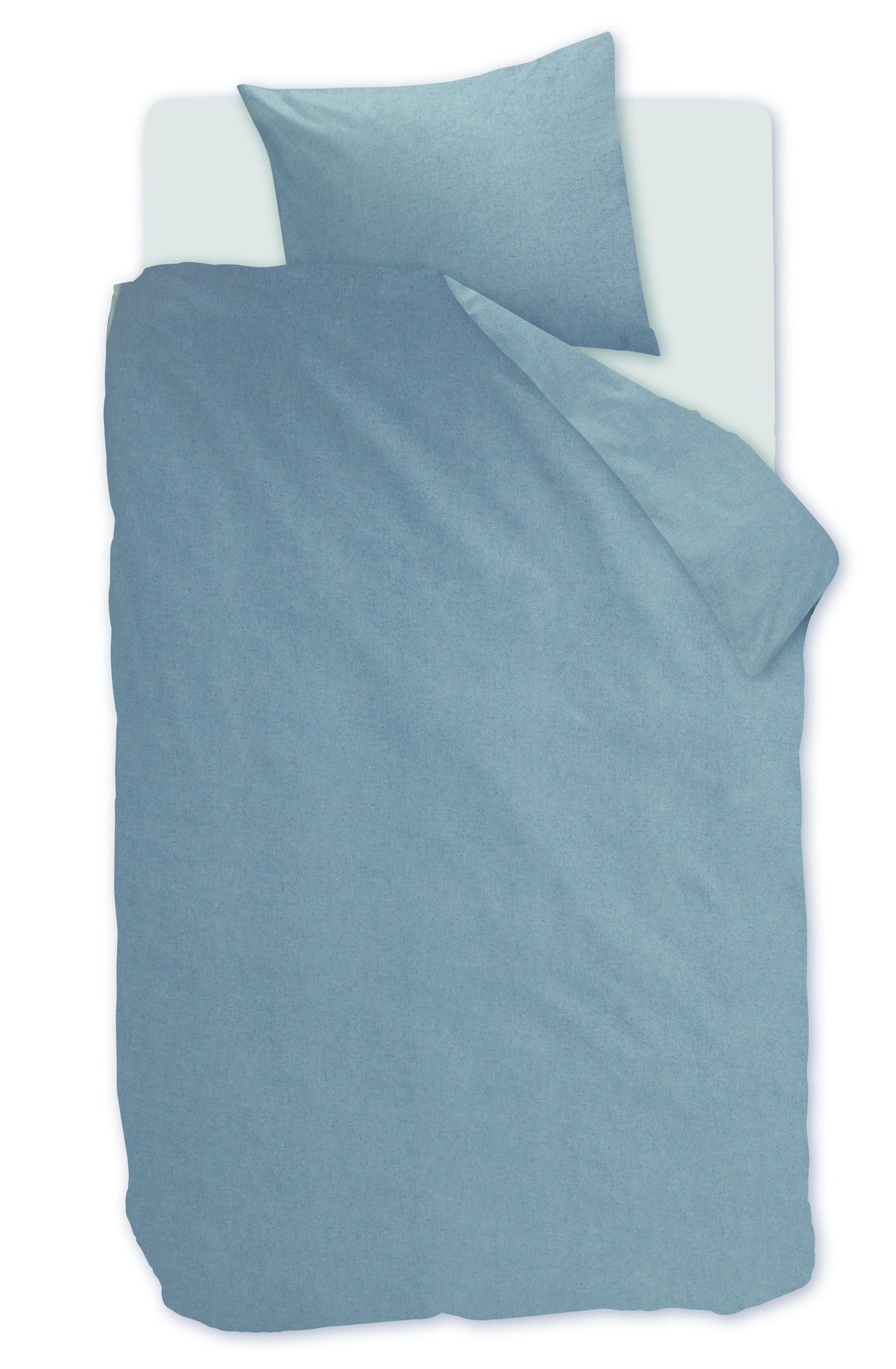 Beddinghouse Dekbedovertrek Flanel Frost Blauwgrijs