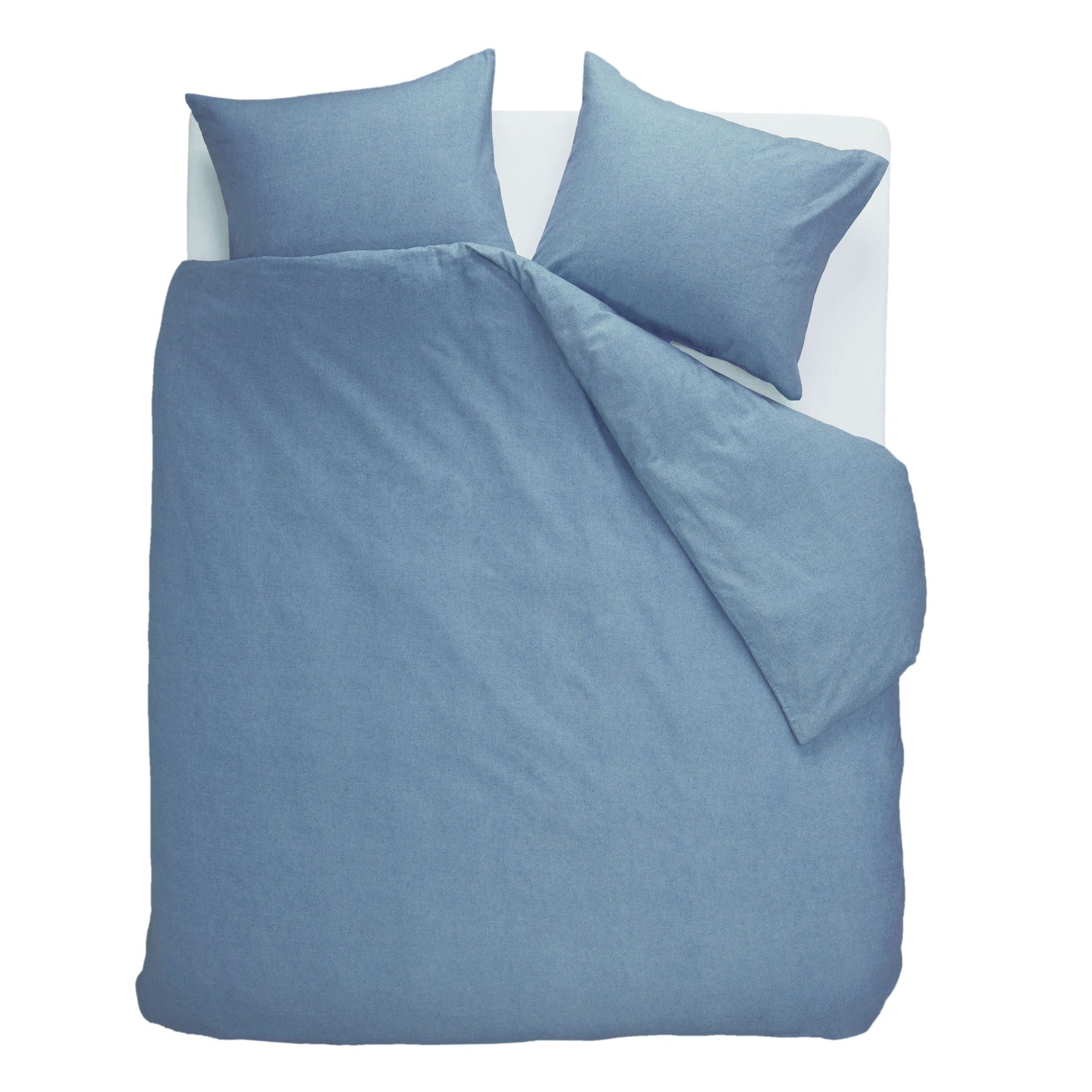 Beddinghouse Dekbedovertrek Flanel Frost Blauwgrijs