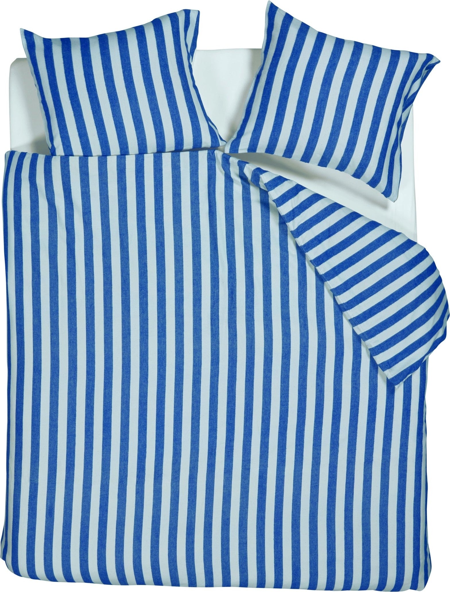 Beddinghouse dekbedovertrek flanel Jamie blauw