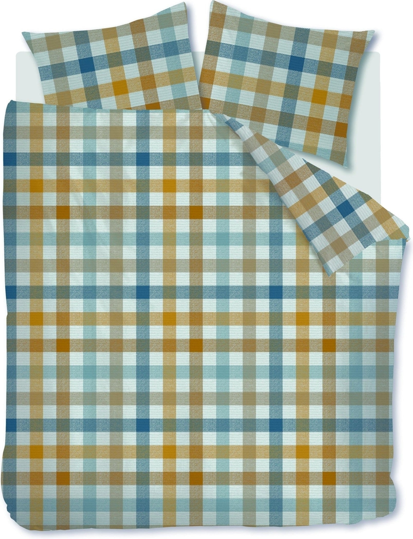 Beddinghouse Dekbedovertrek Flanel Sem Blauw