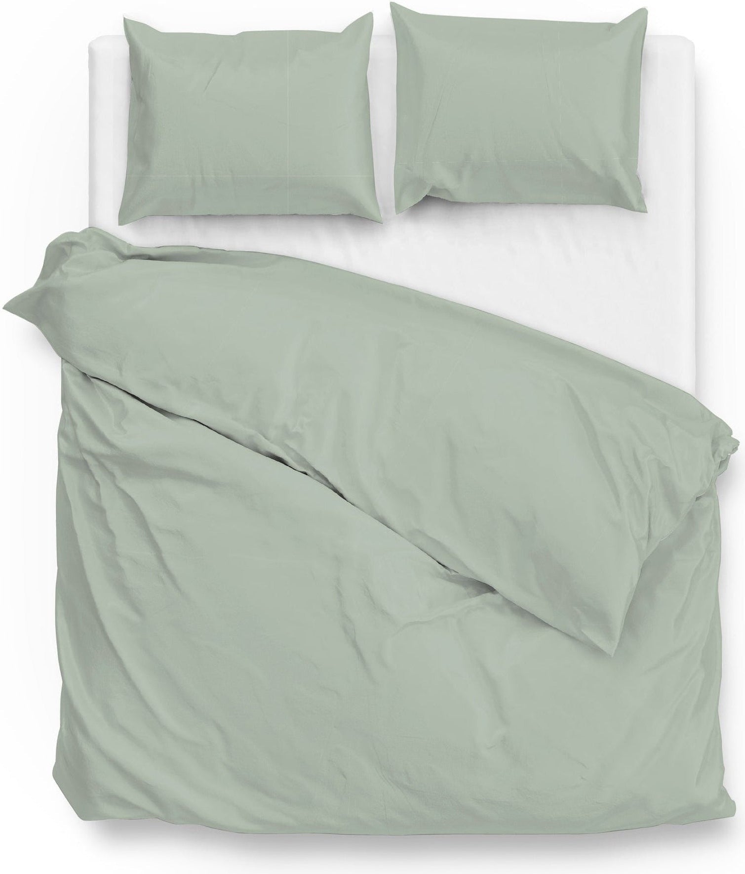 Zo Home Dekbedovertrek Satijn Satinado Foam Green