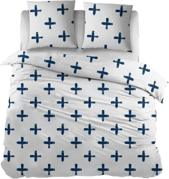 Sleepnight Dekbedovertrek Katoen Aida Navy