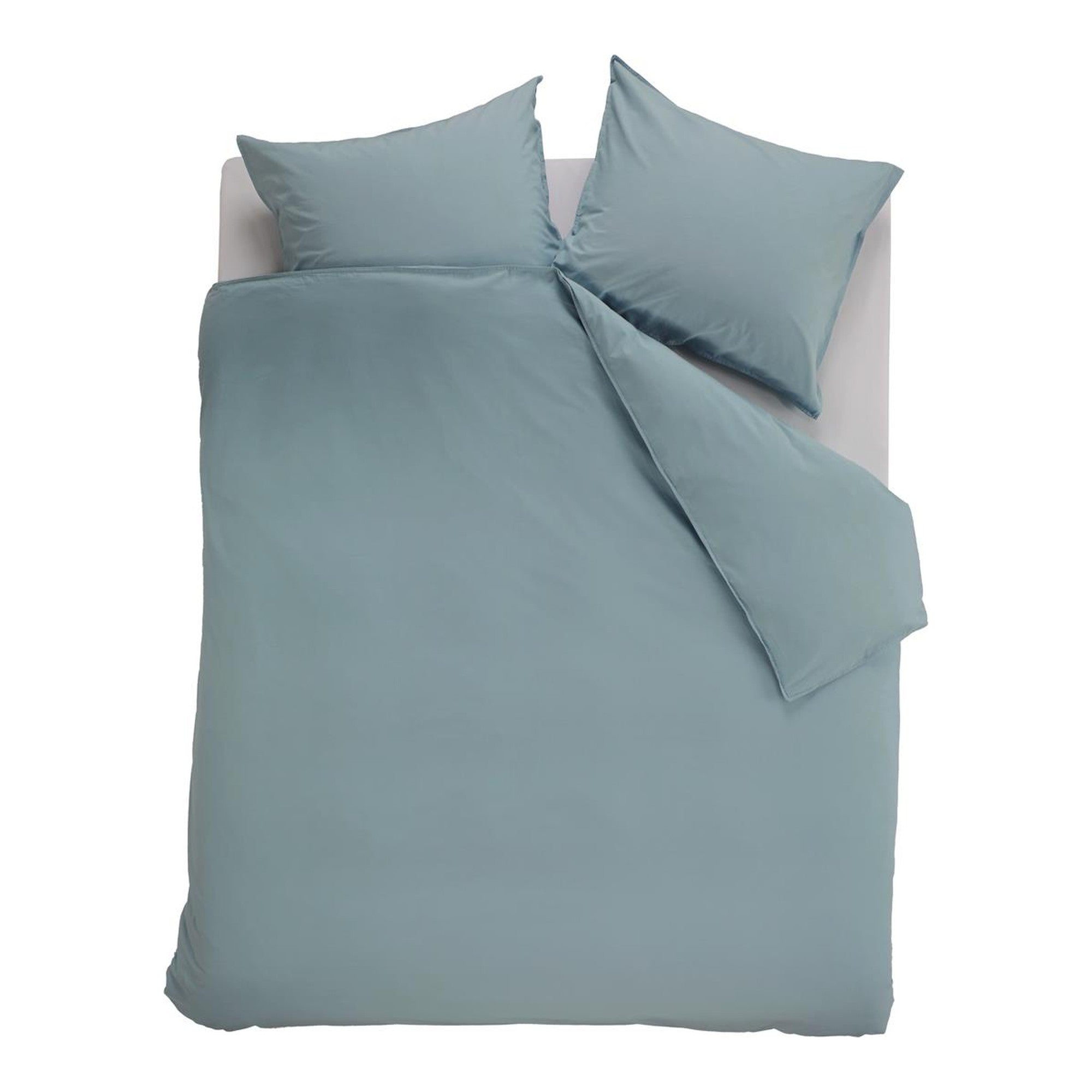 Ambiante dekbedovertrek katoen Cotton uni, blauw