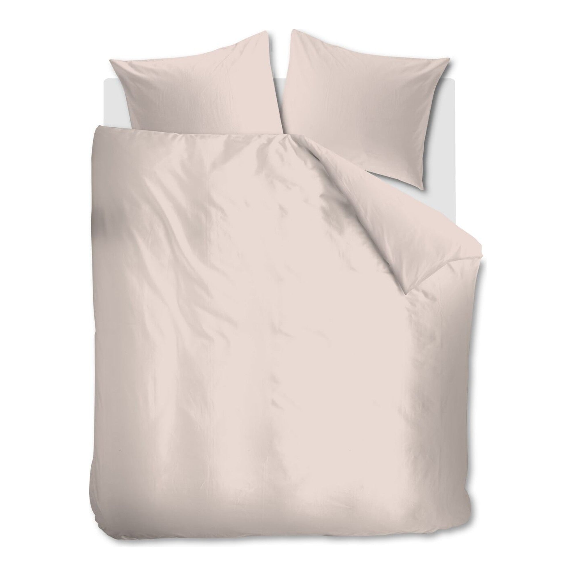 Ambiante dekbedovertrek katoen Cotton uni, Licht roze