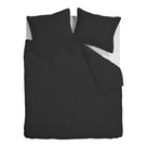 Ambiante dekbedovertrek katoensatijn satin uni, zwart