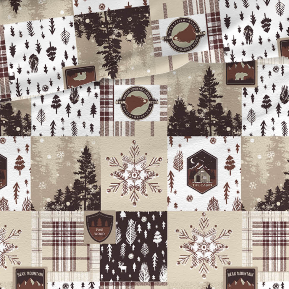 Romanette Dekbedovertrek Flanel Andes - Chocolate