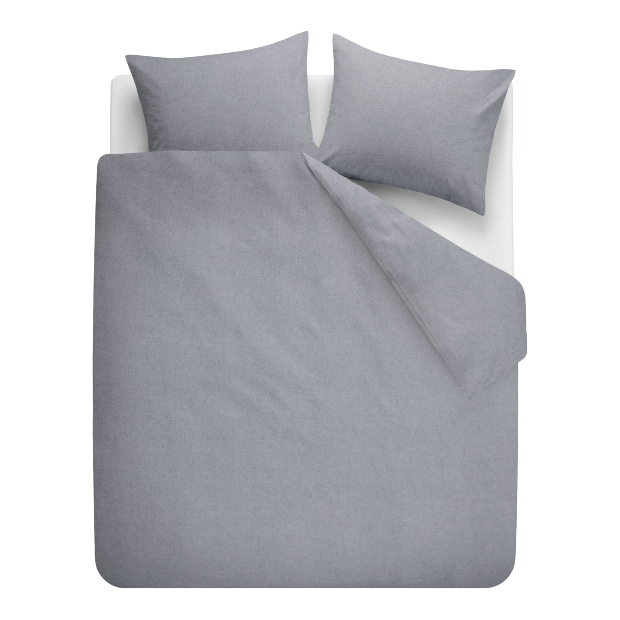 Beddinghouse dekbedovertrek flanel Frost Blauwgrijs