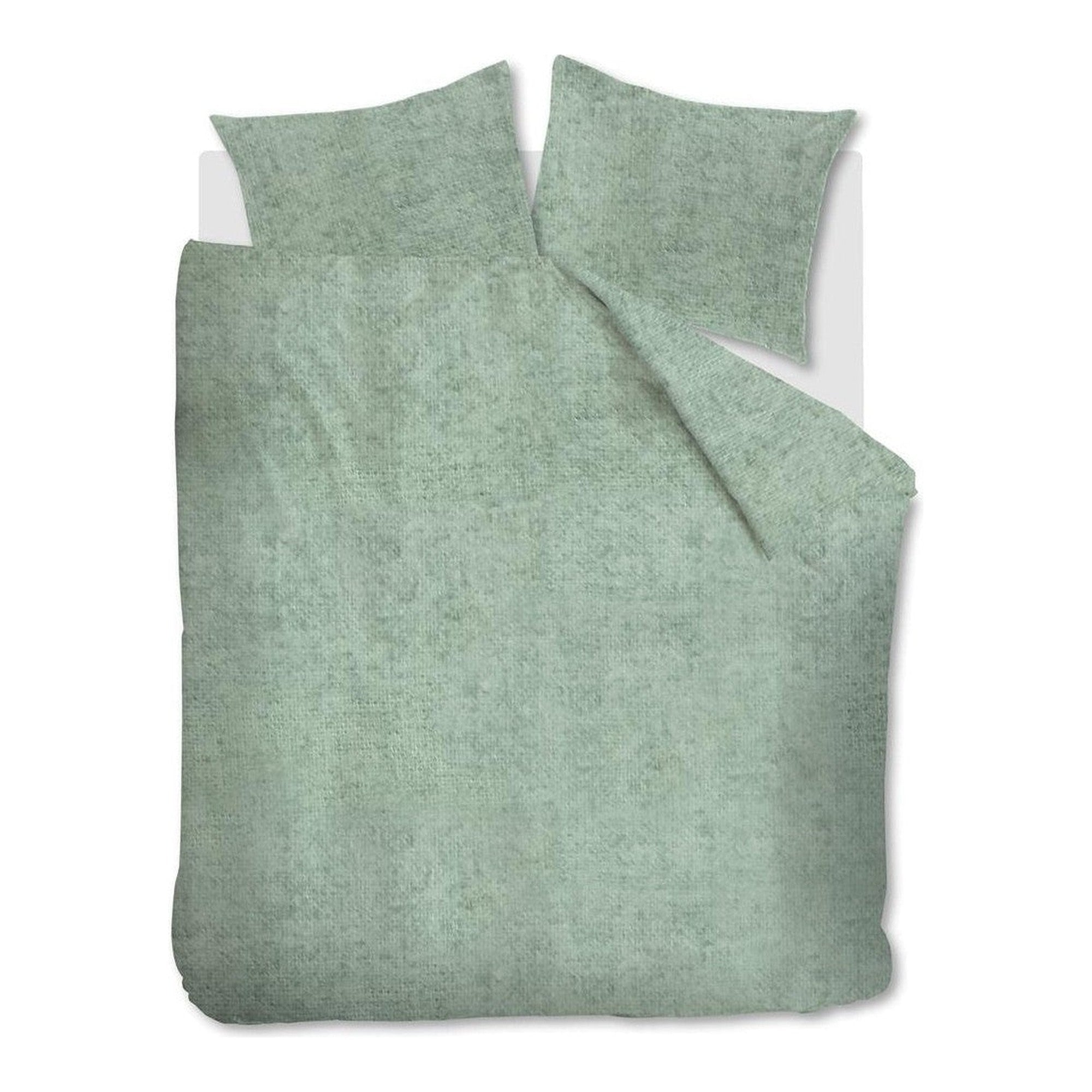 Beddinghouse dekbedovertrek flanel Frost Grey Green