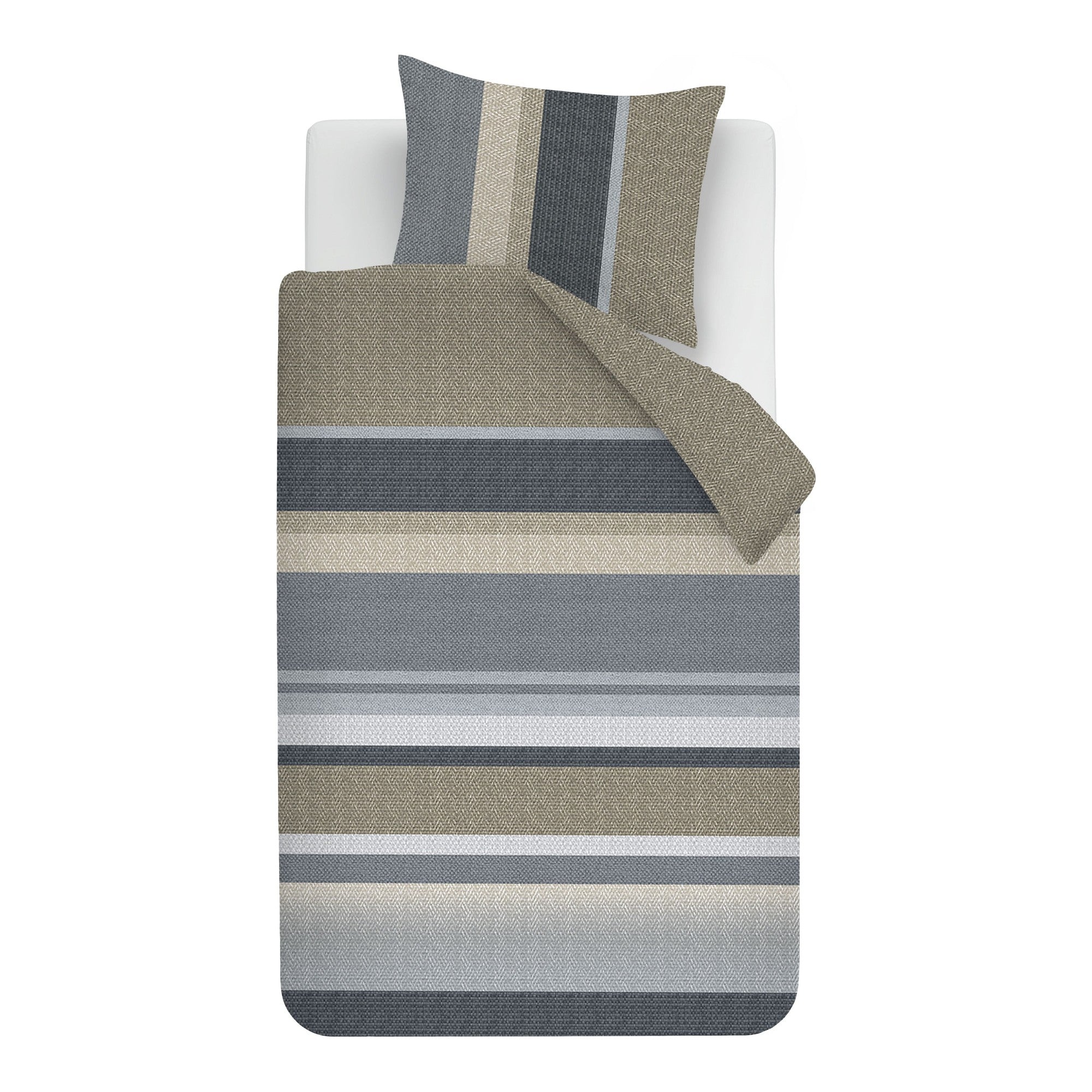 Beddinghouse dekbedovertrek flanel Nyls Blauw