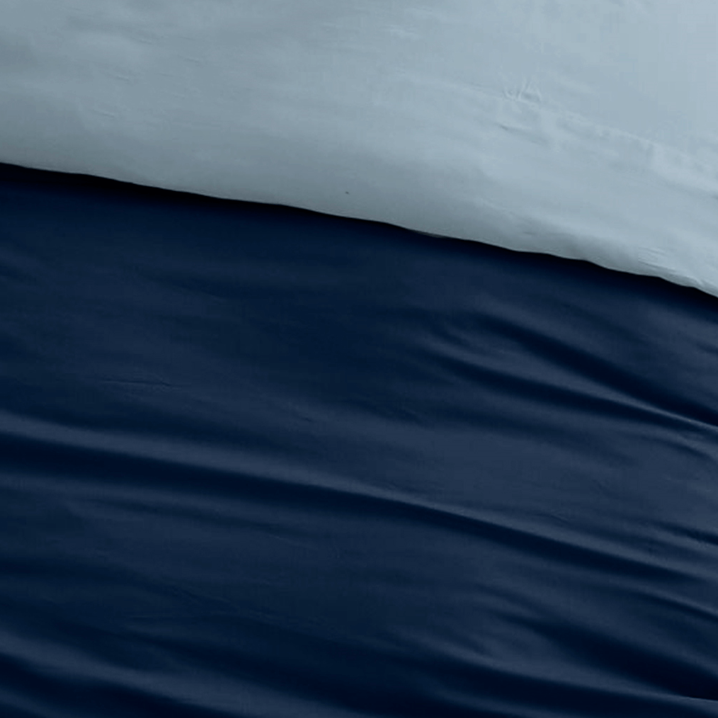 Sleepnight Dekbedovertrek Katoen Bi-Color Blue