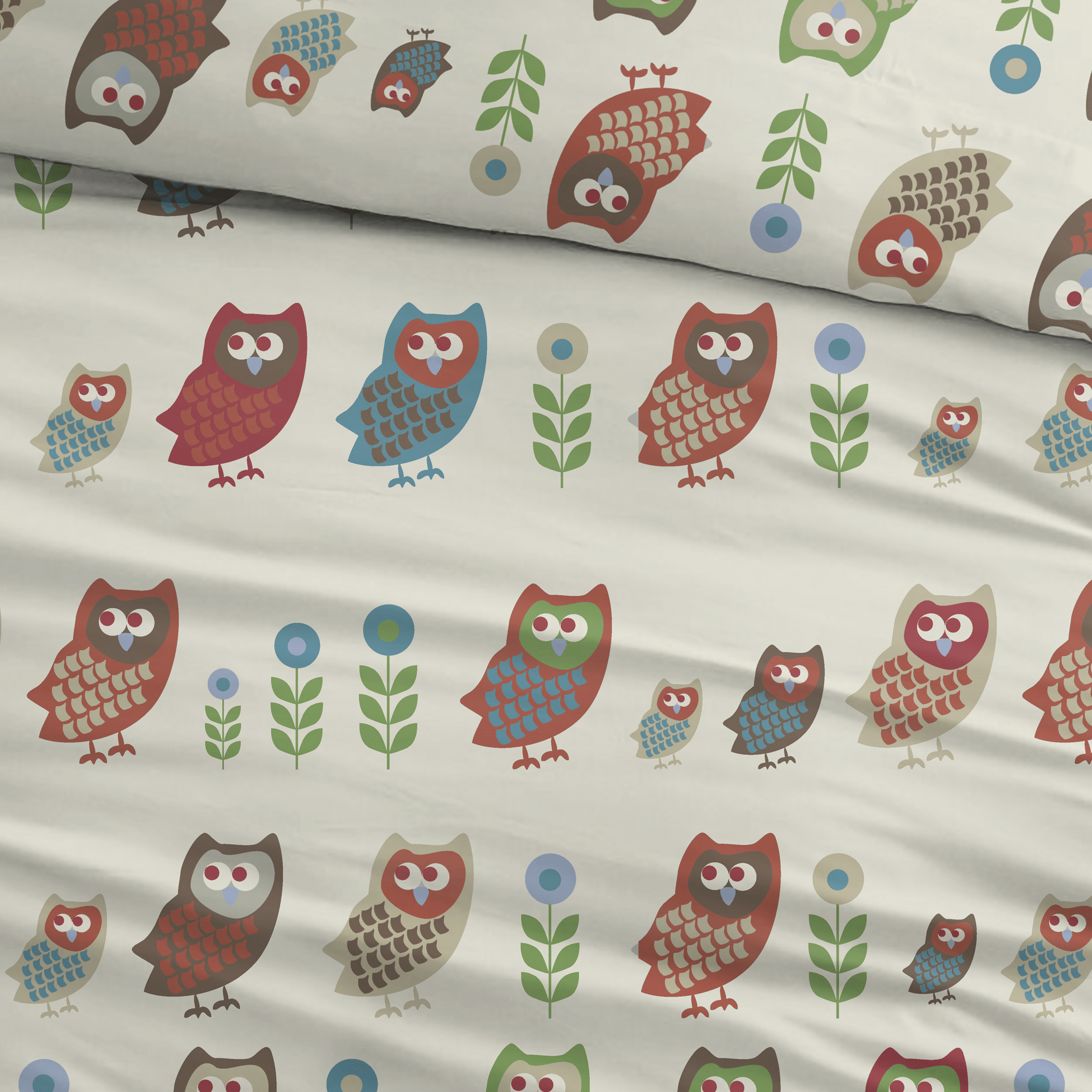 Sleepnight Dekbedovertrek Flanel Birds