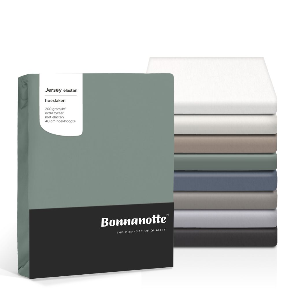 Bonnanotte hoeslaken jersey elastan in alle kleuren
