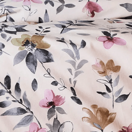 Cinderella Dekbedovertrek Flanel Botanica - Beige