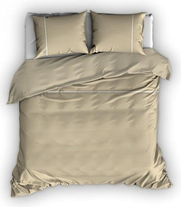 Cascina Colorini Dekbedovertrek Dekbedovertrek Percale Divina Sand Wit