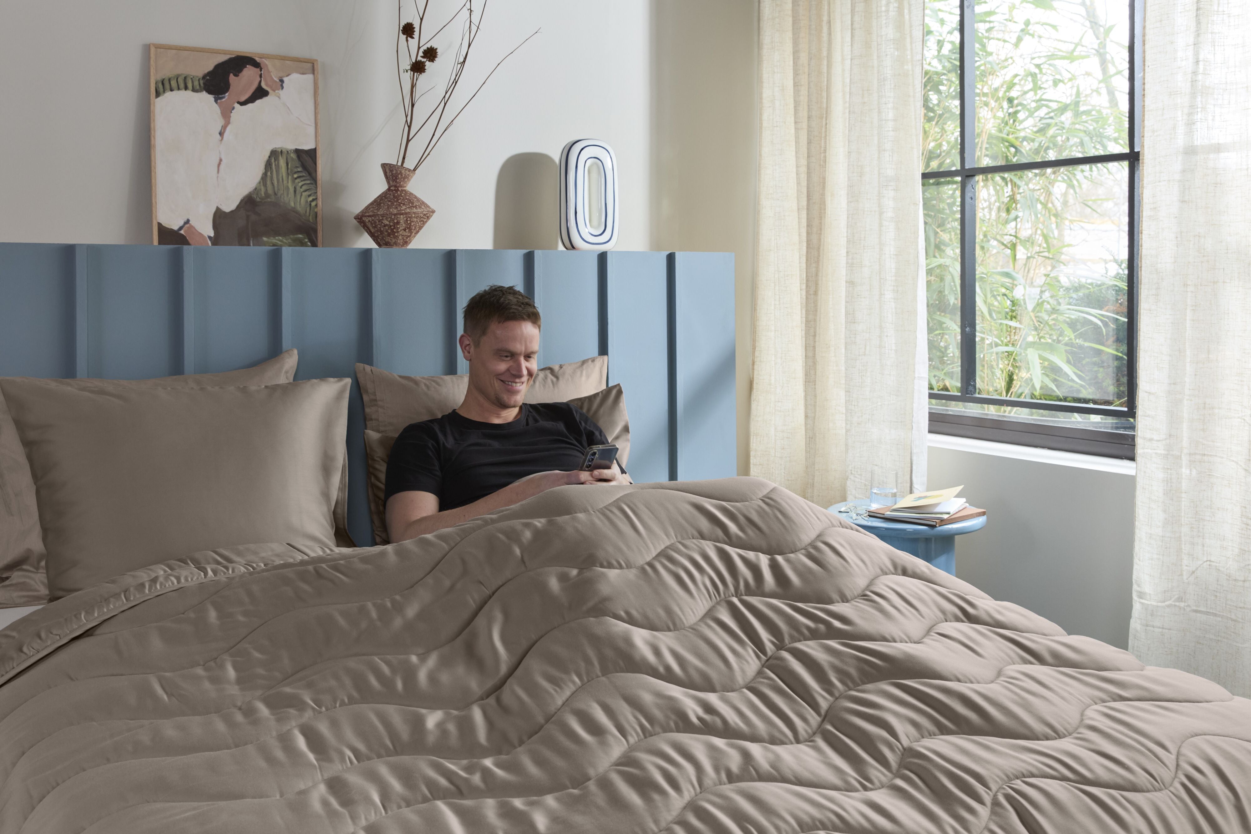 Beddinghouse lazy dekbed Cocoon Taupe