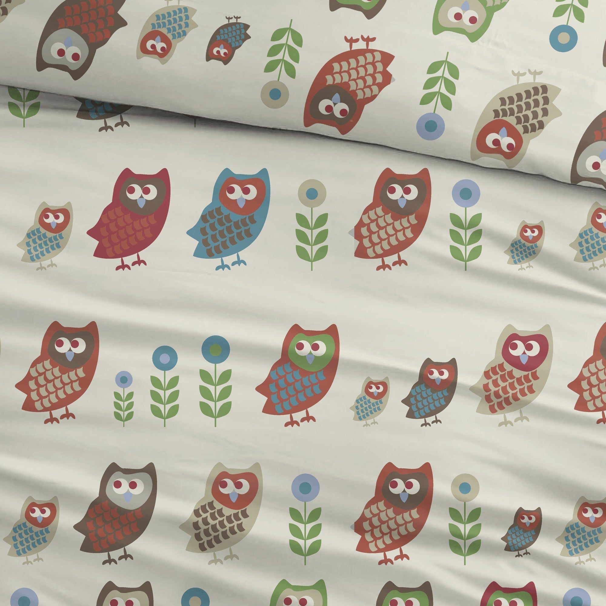 Sleepnight dekbedovertrek flanel Birds