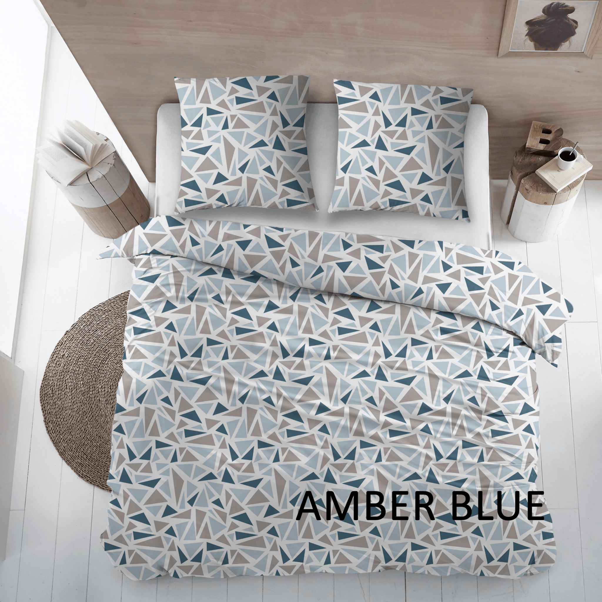 Cottons Dekbedovertrek Dekbedovertrek Katoen Amber Blue
