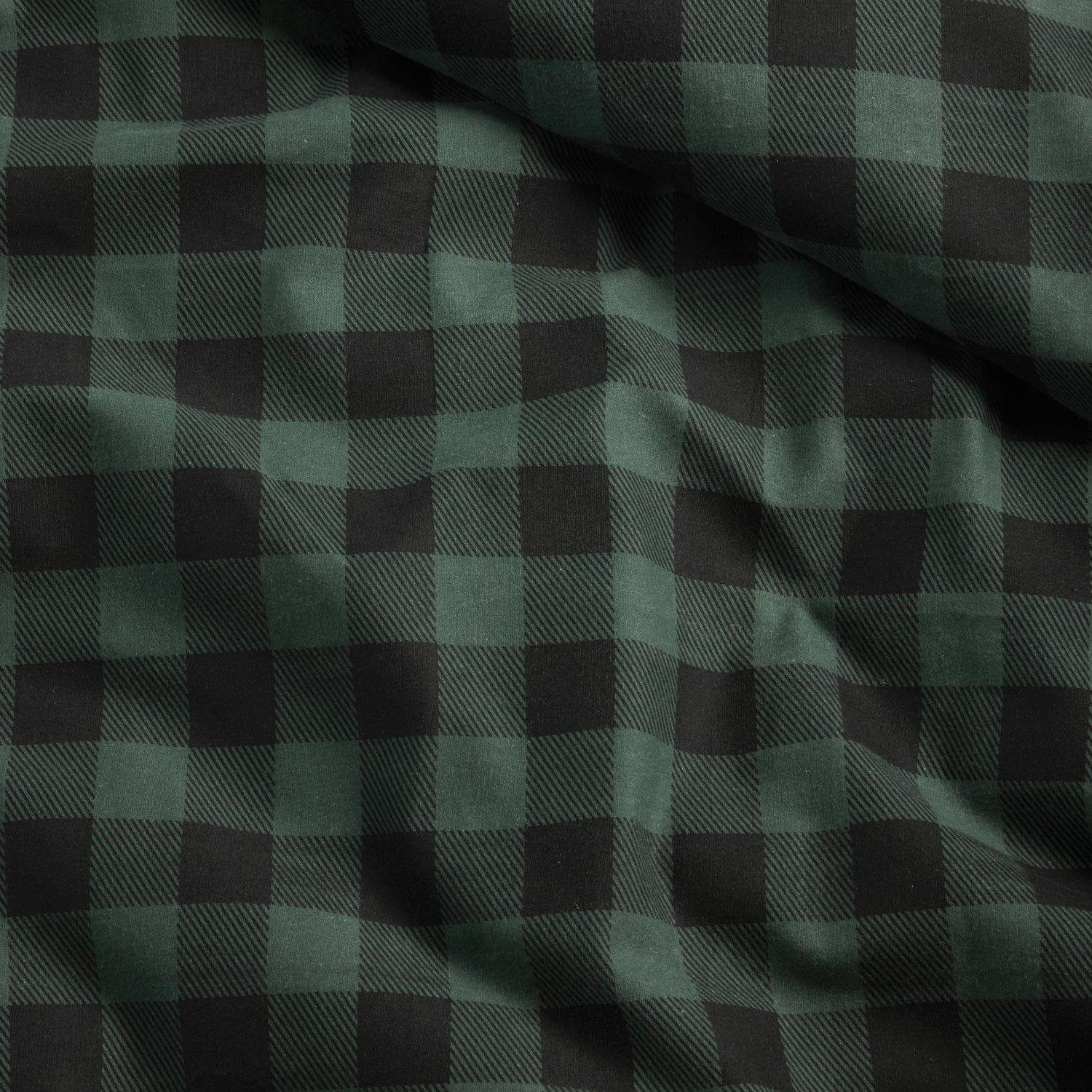 Damai Dekbedovertrek Dekbedovertrek Flanel Timber Green