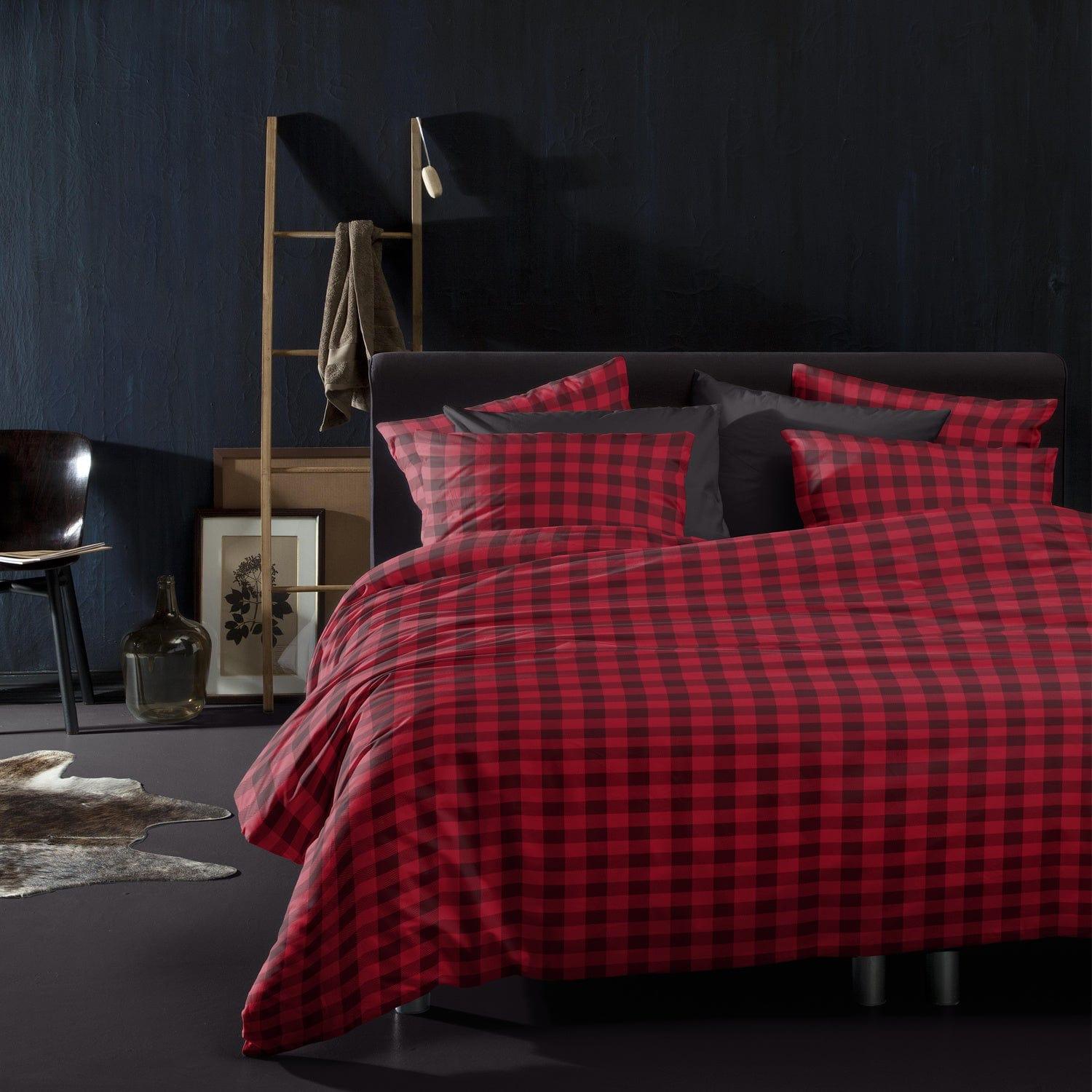 Damai Dekbedovertrek Dekbedovertrek Flanel Timber Red