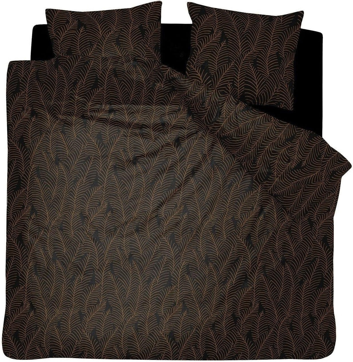 Damai Dekbedovertrek Dekbedovertrek Satijn Bellezza Off Black