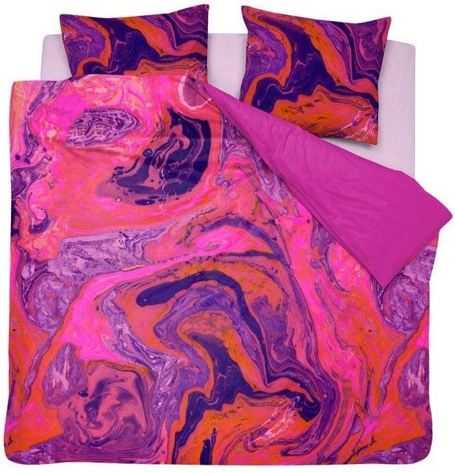 Damai Dekbedovertrek Dekbedovertrek Satijn Trance Shocking Pink