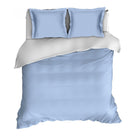 Romanette dekbedovertrek flanel Comtesse bleu wit