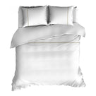 Romanette dekbedovertrek flanel Duchesse wit Sand