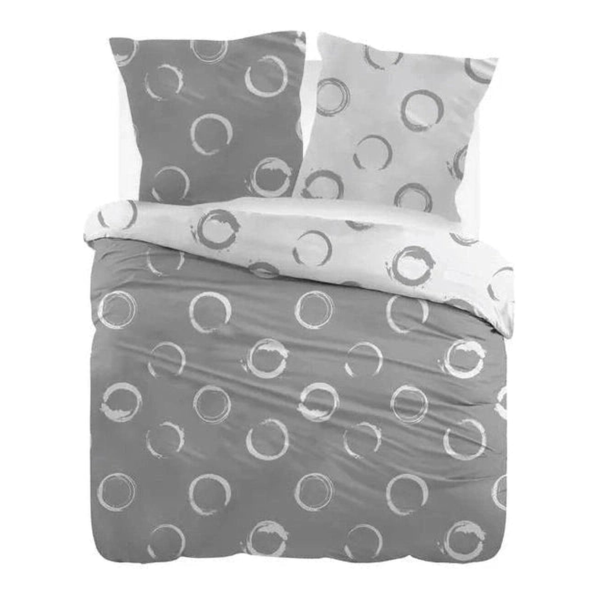 Sleepnight Lakenset flanel Lieve Grey