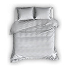 Cascina Colorini dekbedovertrek percale Divina Silver wit