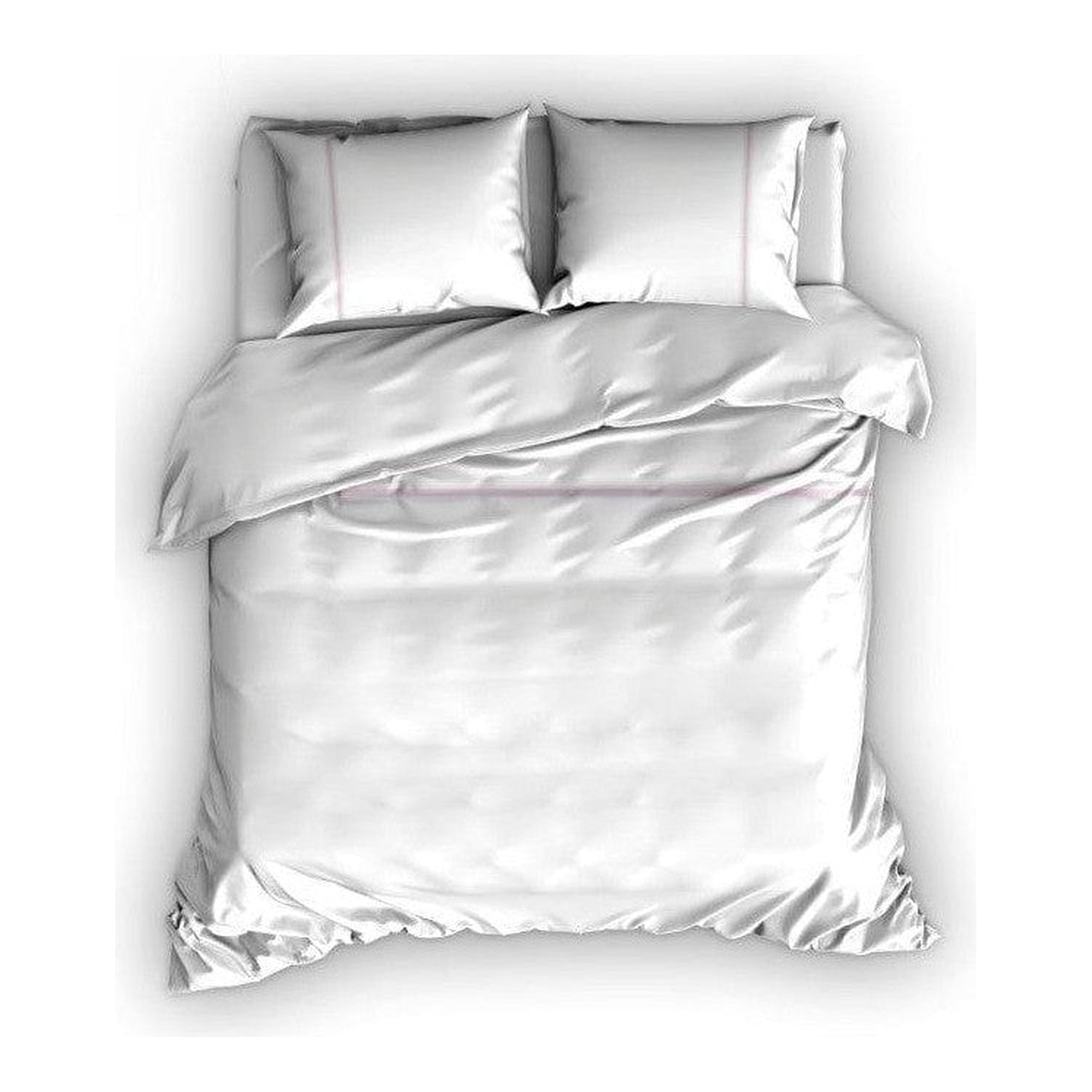 Cascina Colorini dekbedovertrek percale Divina wit Rose
