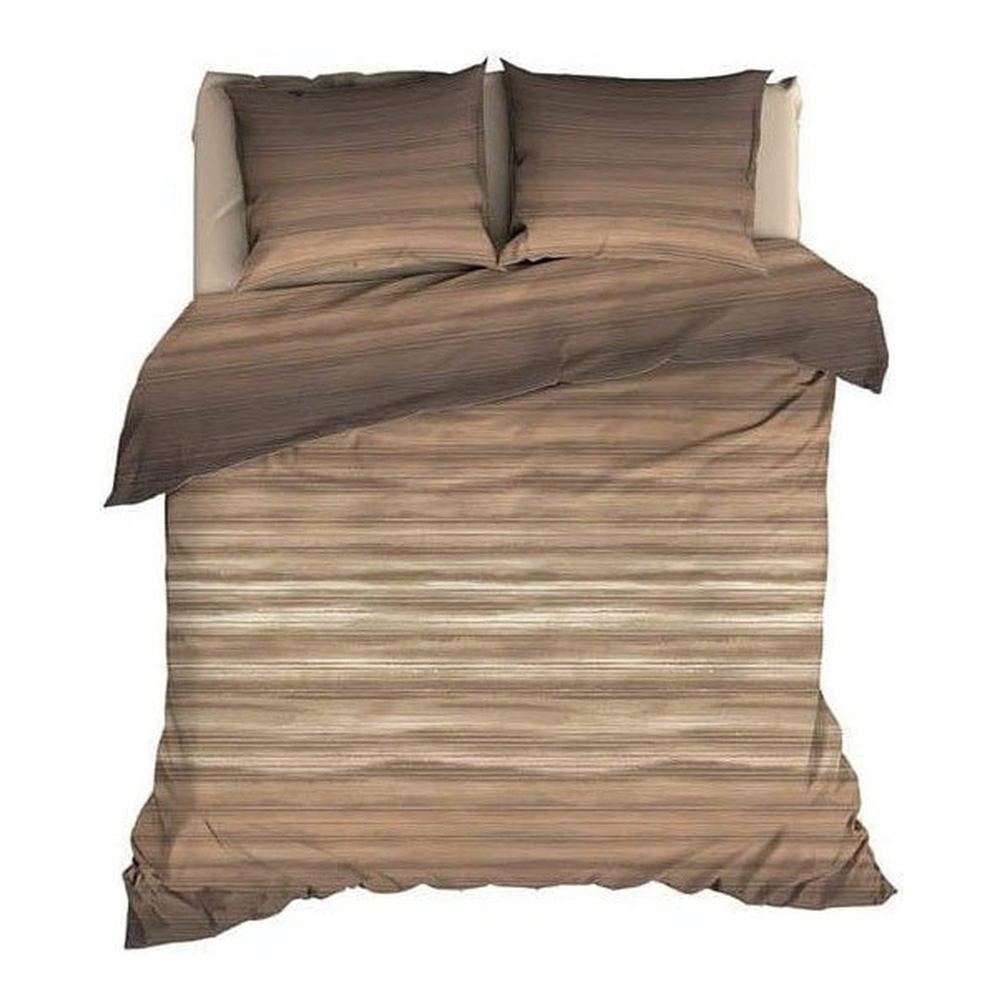 Satin d'Or dekbedovertrek satijn Fluvius Caramel