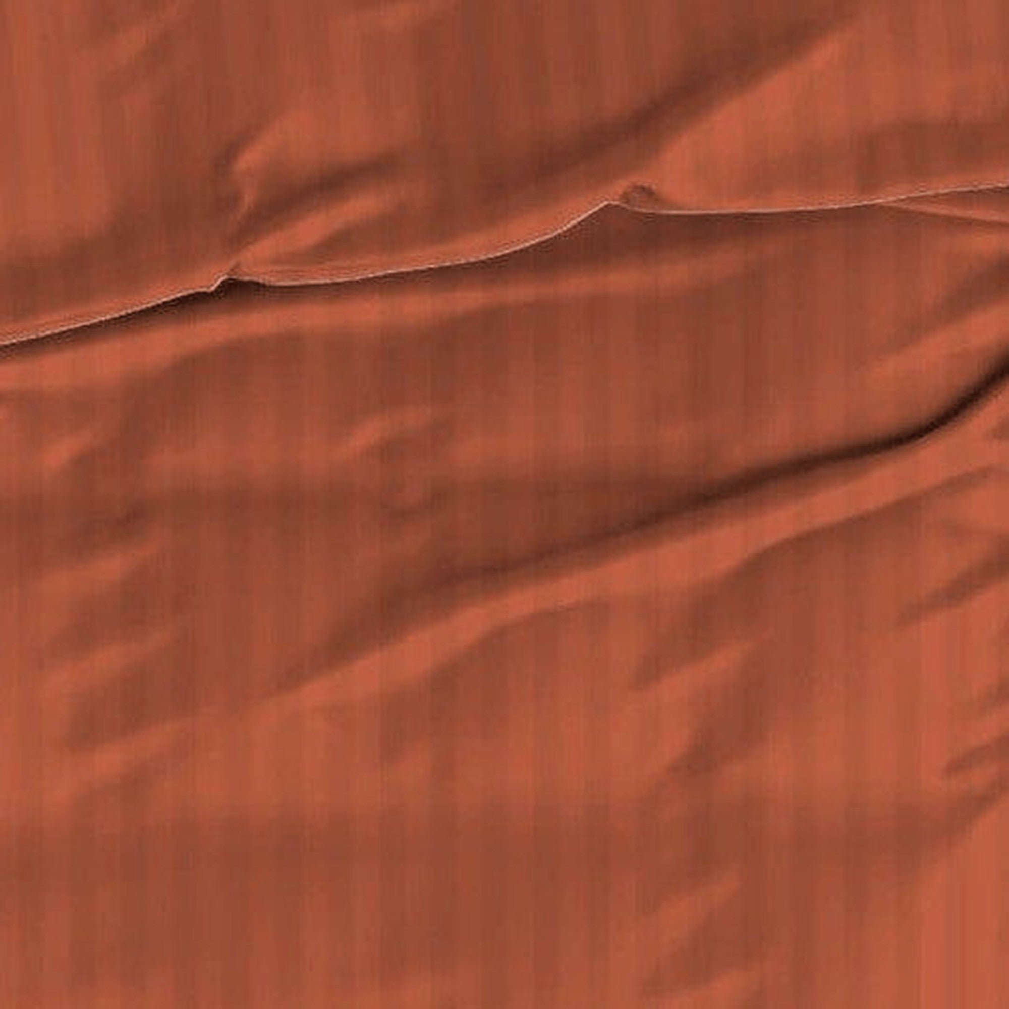 Satin d'Or dekbedovertrek satijn Satijnstreep terracotta