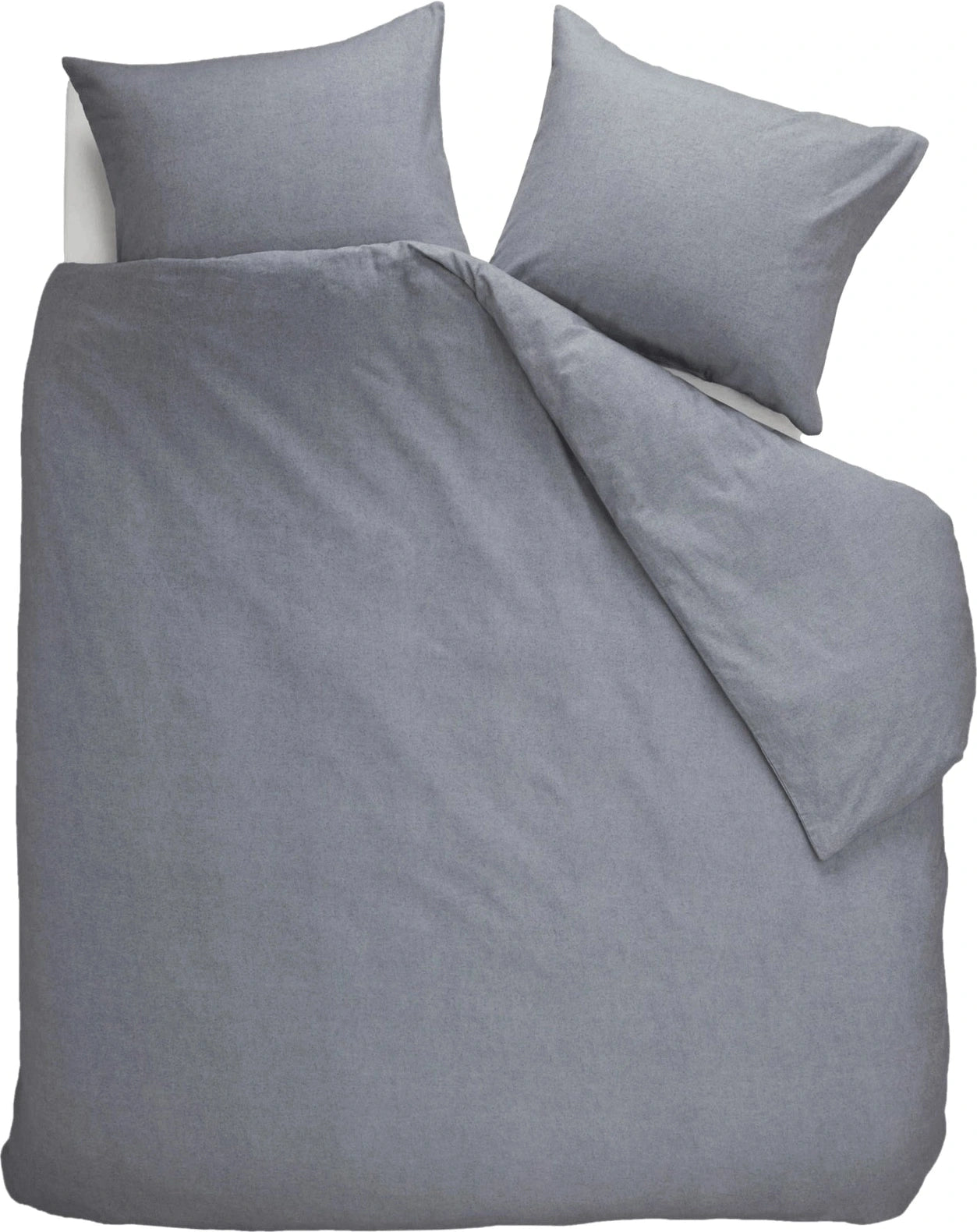Beddinghouse Dekbedovertrek Flanel Frost Blauwgrijs