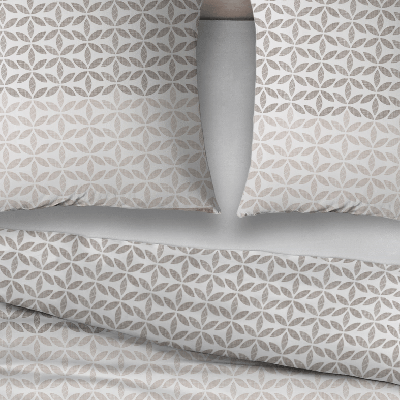 Sleepnight Dekbedovertrek Flanel Elke Taupe