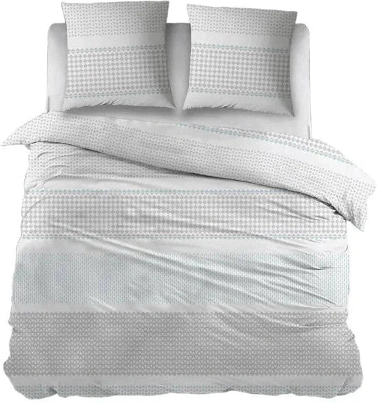 Sleepnight Lakenset Flanel Ellen Grijs Blauw
