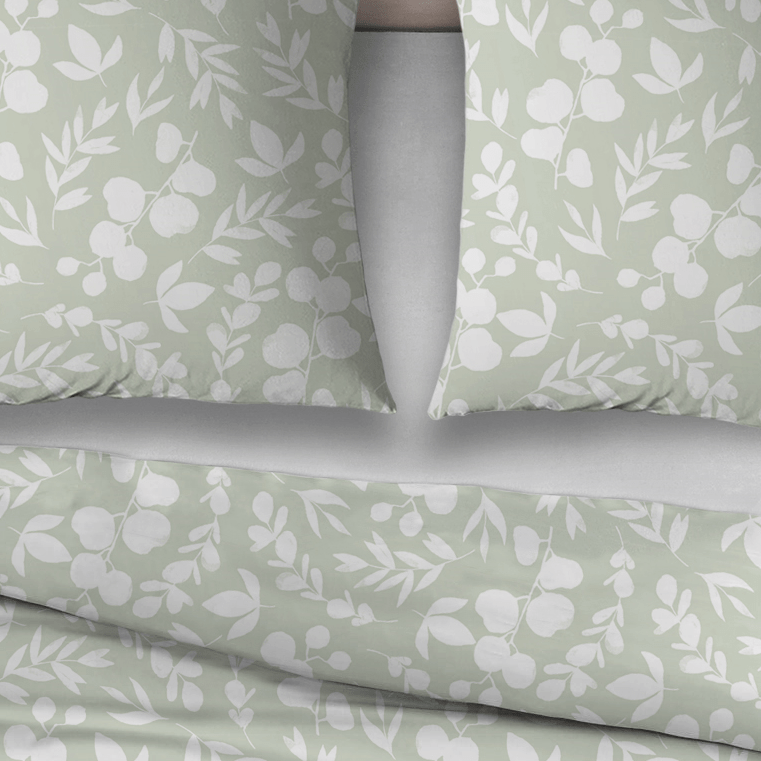 Sleepnight Dekbedovertrek Flanel Elsie Groen