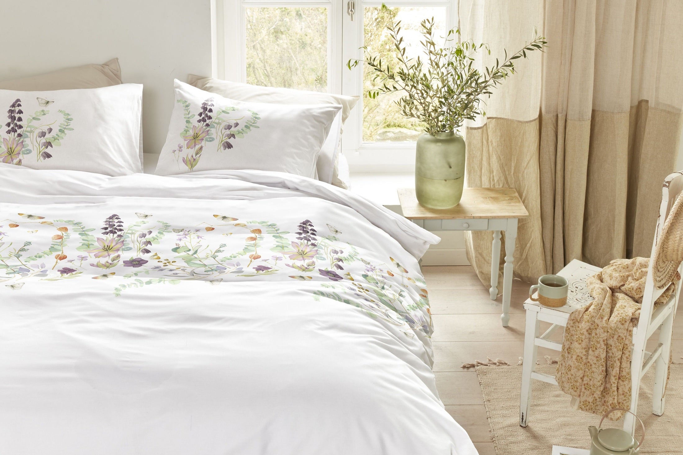 Marjolein Bastin Dekbedovertrek Katoen Fritillaria - Multi