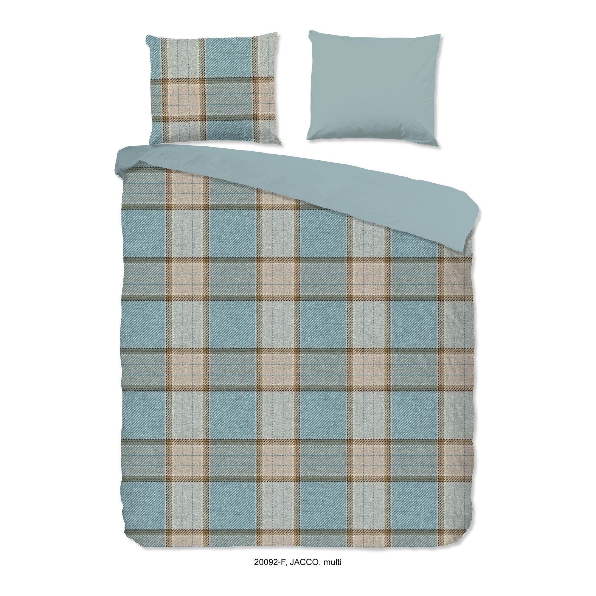 Good Morning dekbedovertrek flanel Jacco, Multi