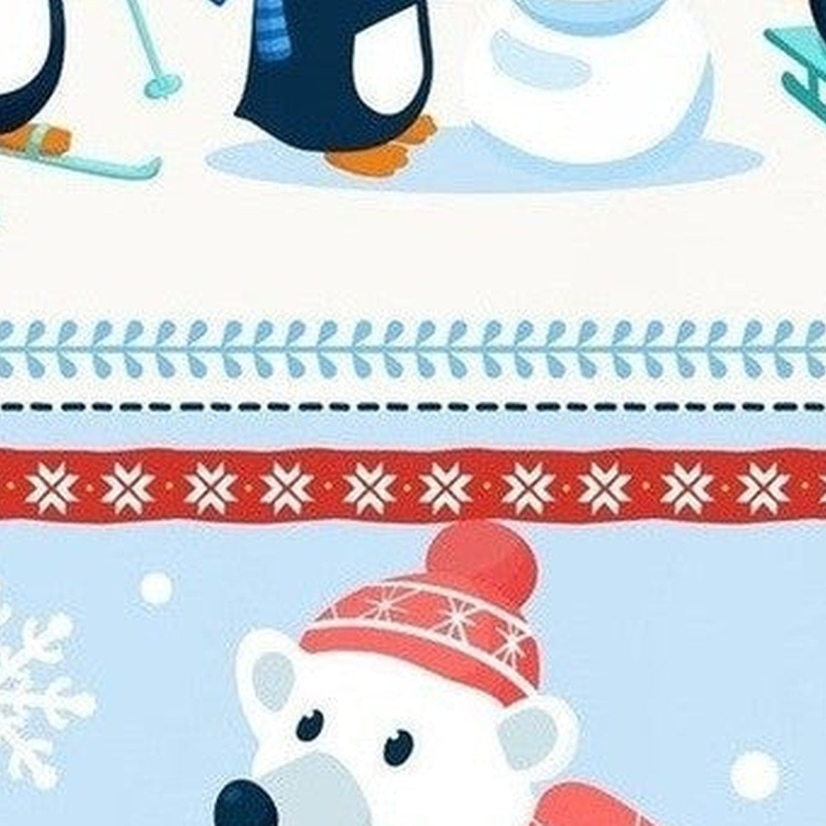 Good Morning Dekbedovertrek Flanel Penguins Multi
