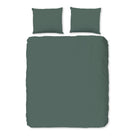 Good Morning dekbedovertrek flanel uni, Olive Green