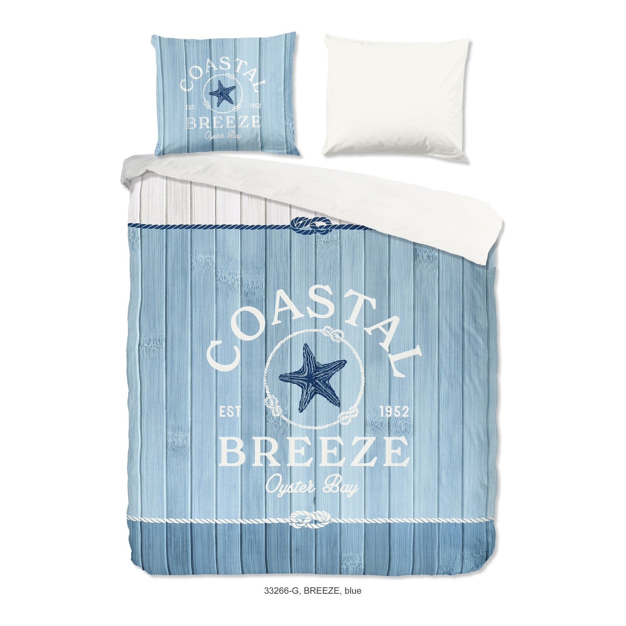 Good Morning dekbedovertrek katoen Breeze, Blue