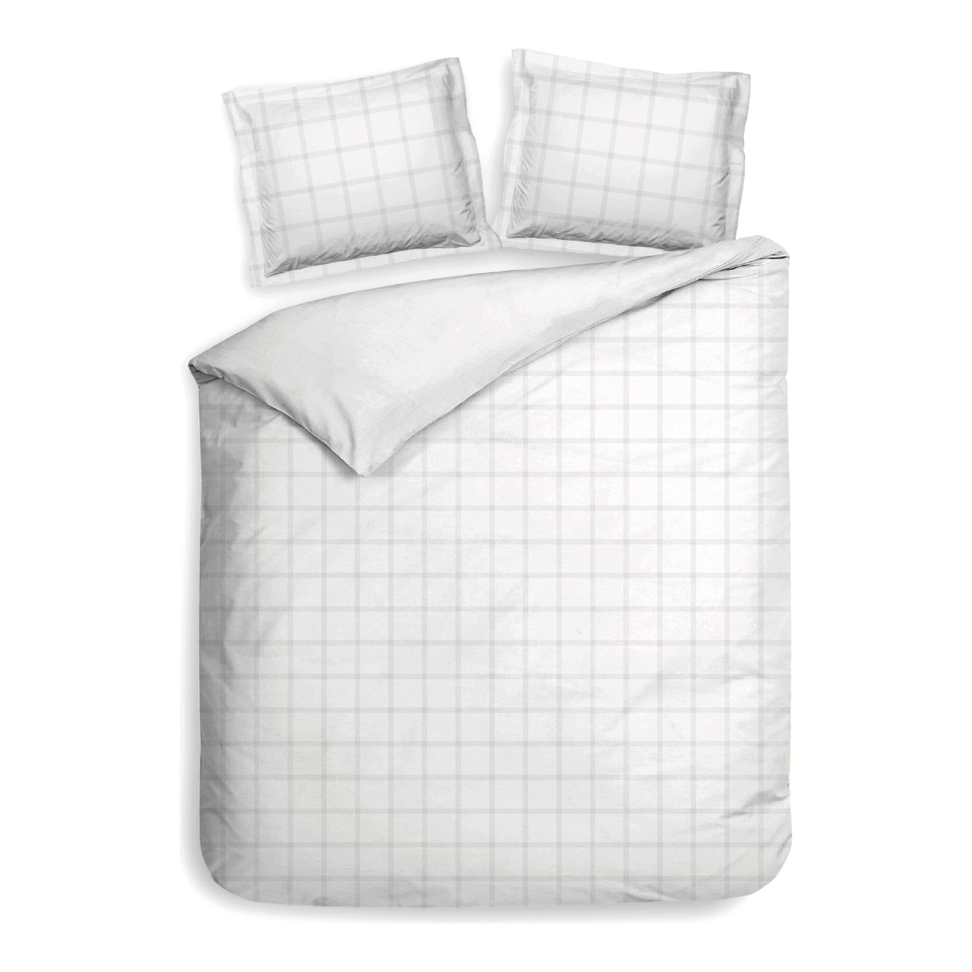 Heckettlane dekbedovertrek Diamante White katoen-satijn