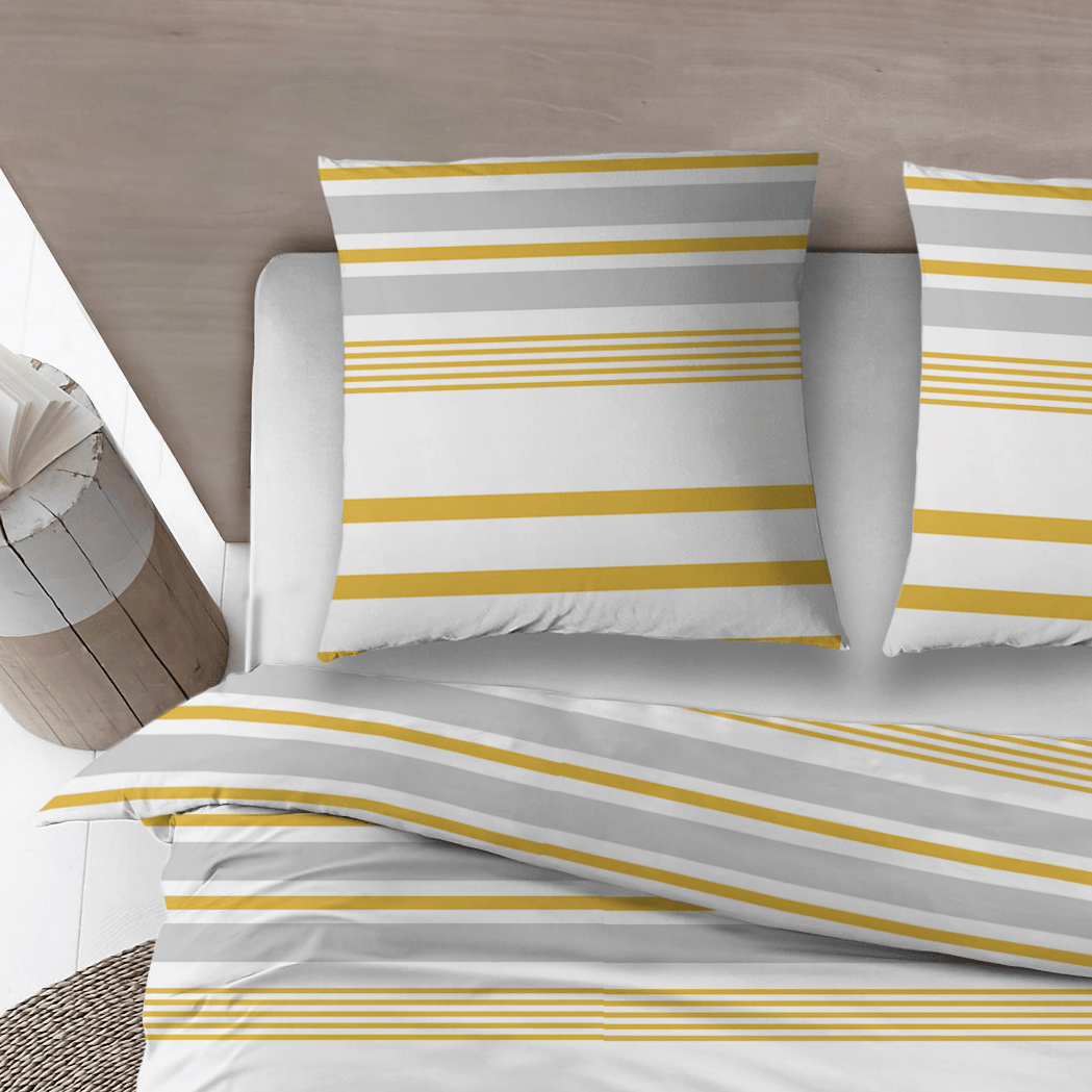 Sleepnight Dekbedovertrek Flanel Indra Geel