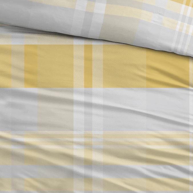 Sleepnight Dekbedovertrek Flanel Ineke Geel